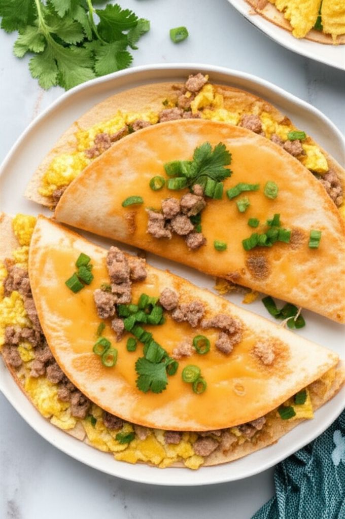 Spicy Breakfast Quesadillas