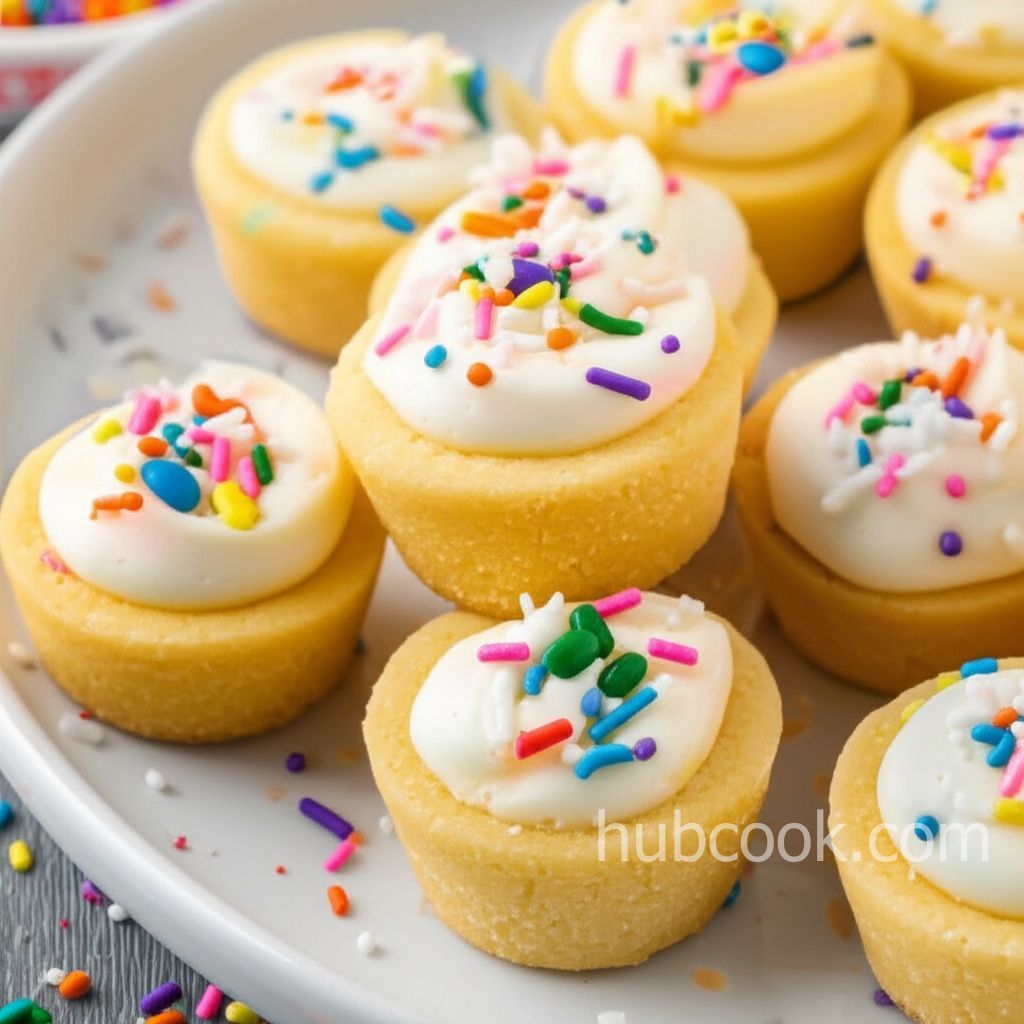 Sugar Cookie Cups with Coconut Buttercream Frosting