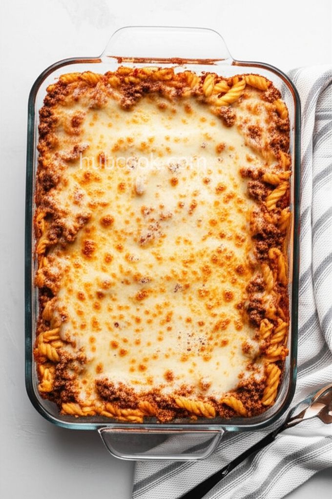 Three-Cheese Baked Ziti with Italian Sausage