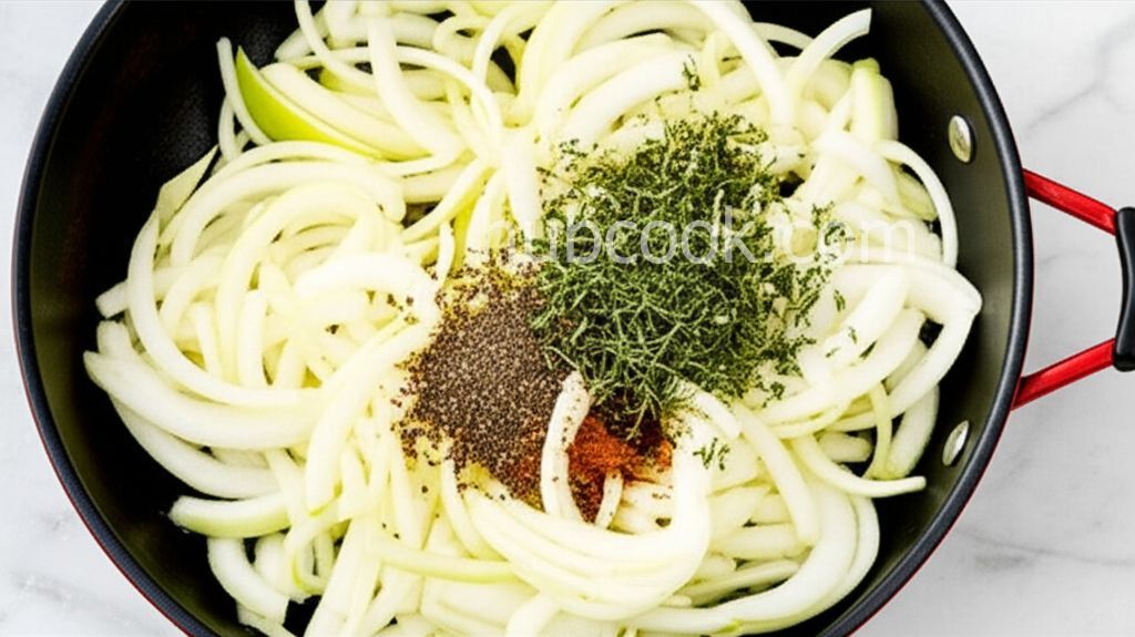 Autumn Apple Onion Pork Chops