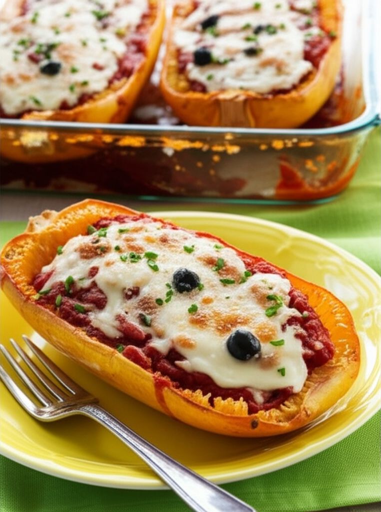 Baked Spaghetti Squash Lasagna Style