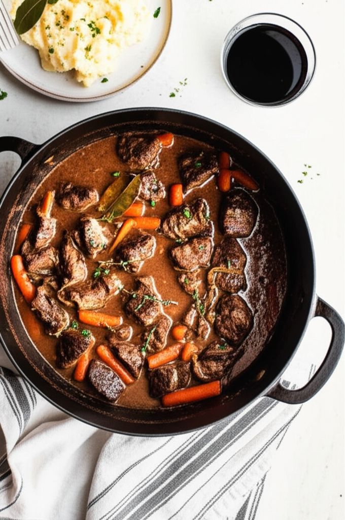 Beef Bourguignon Without the Burgundy