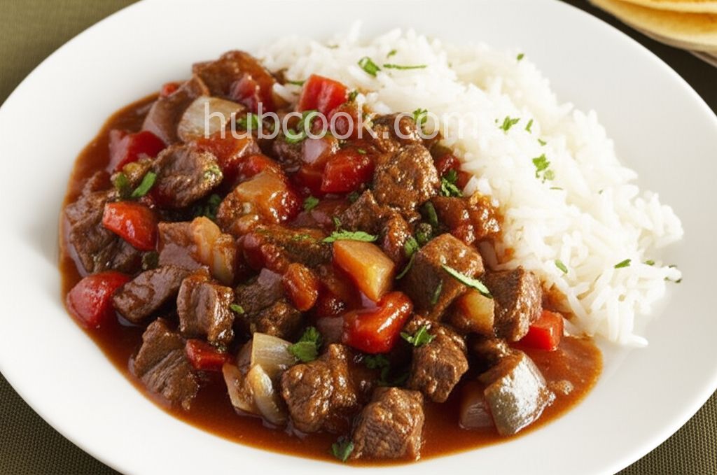 Beef, Green Chili, and Tomato Stew