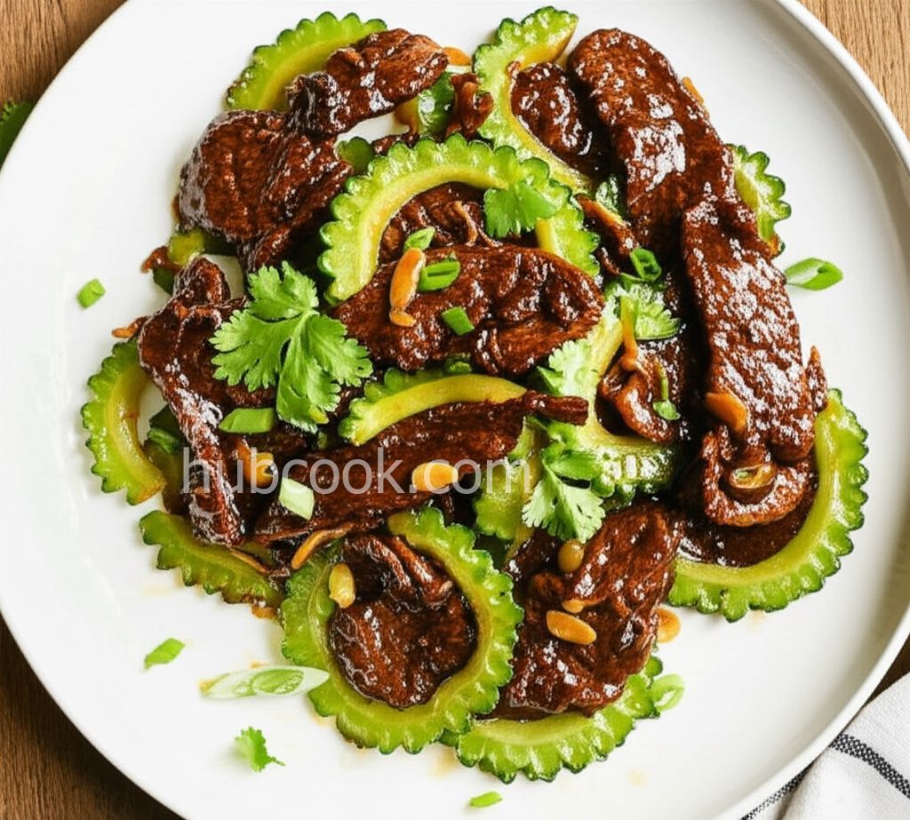 Bitter Melon and Black Bean Sauce Beef