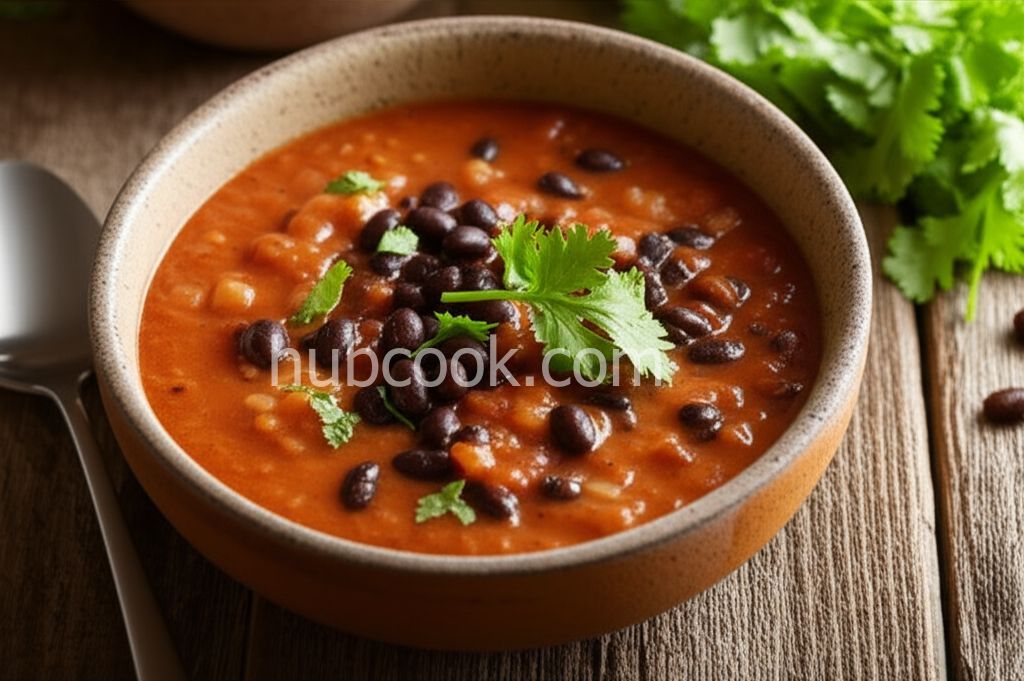 Black Bean and Tomato Soup