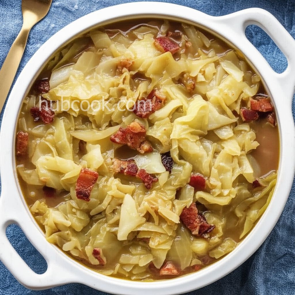 Boiled Cabbage with Bacon