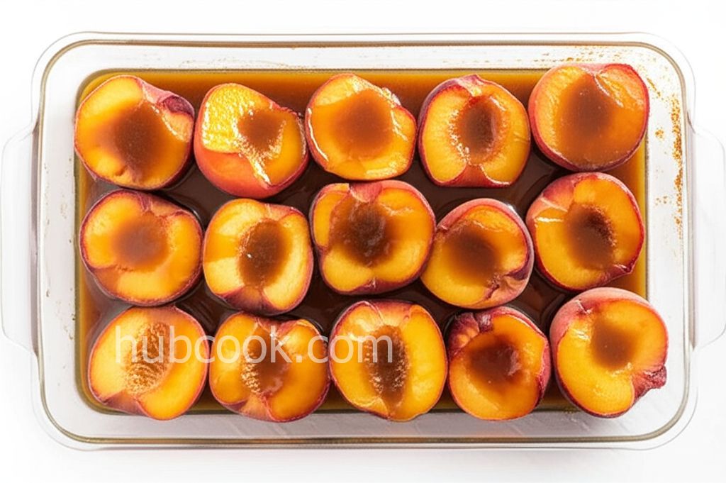 Brandy Baked Peaches