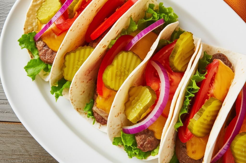 Cheeseburger Soft Tacos