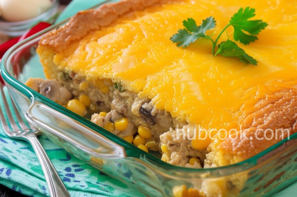 Chicken Suiza Cornbread Bake