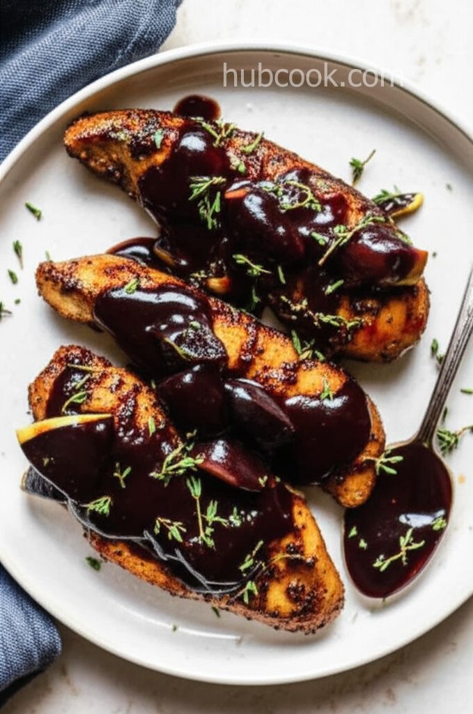 Chicken Tenders with Balsamic-Fig Sauce