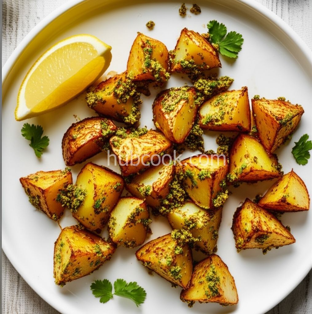 Cilantro and Garlic Potatoes