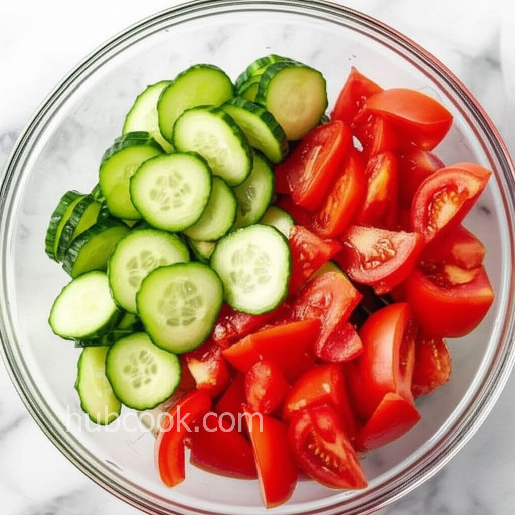 Cool Summer Cucumber and Tomato Toss