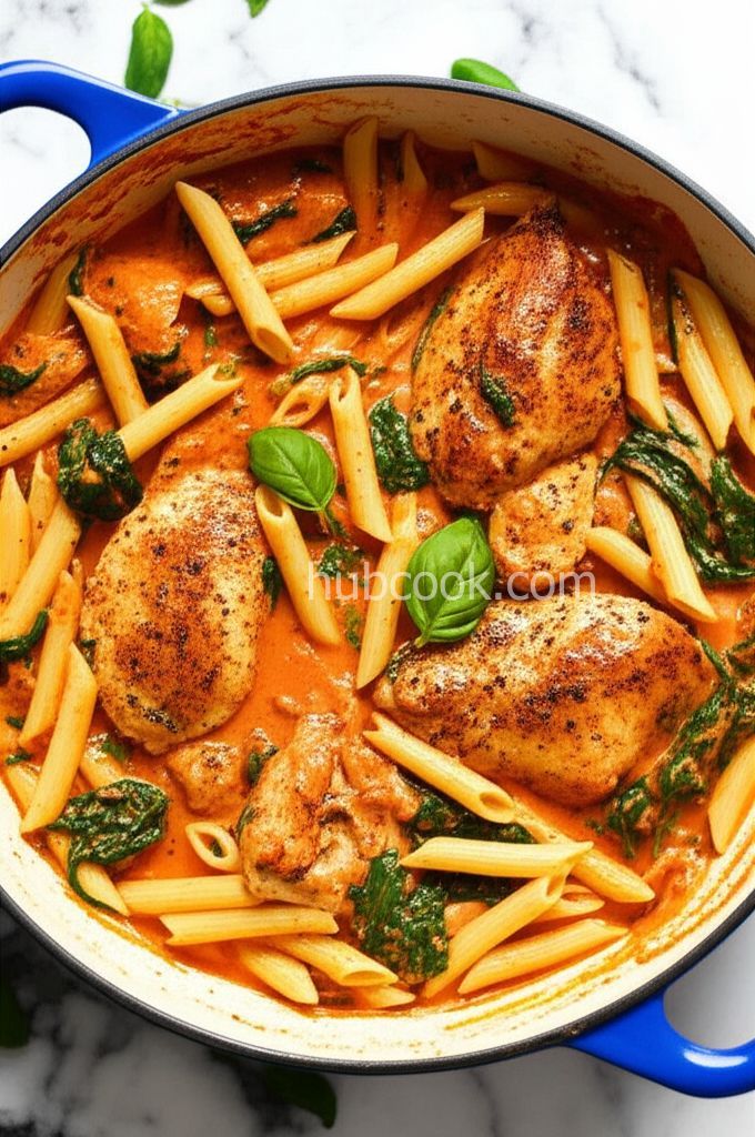 Creamy Tomato-Chicken Pasta