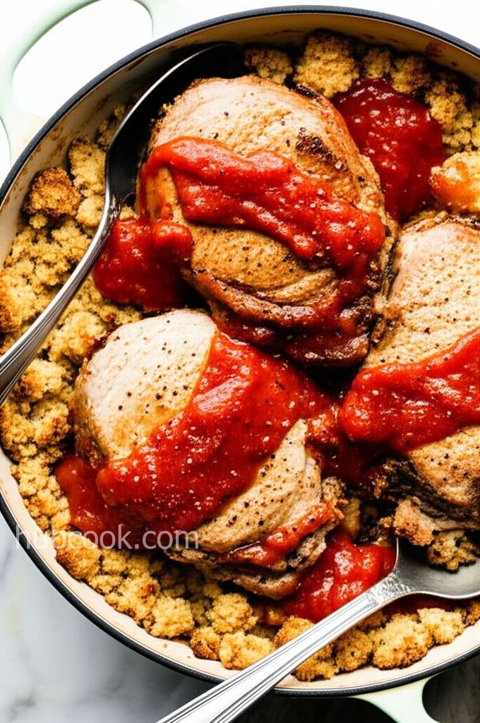 Easy Baked Pork Chops with Stuffing