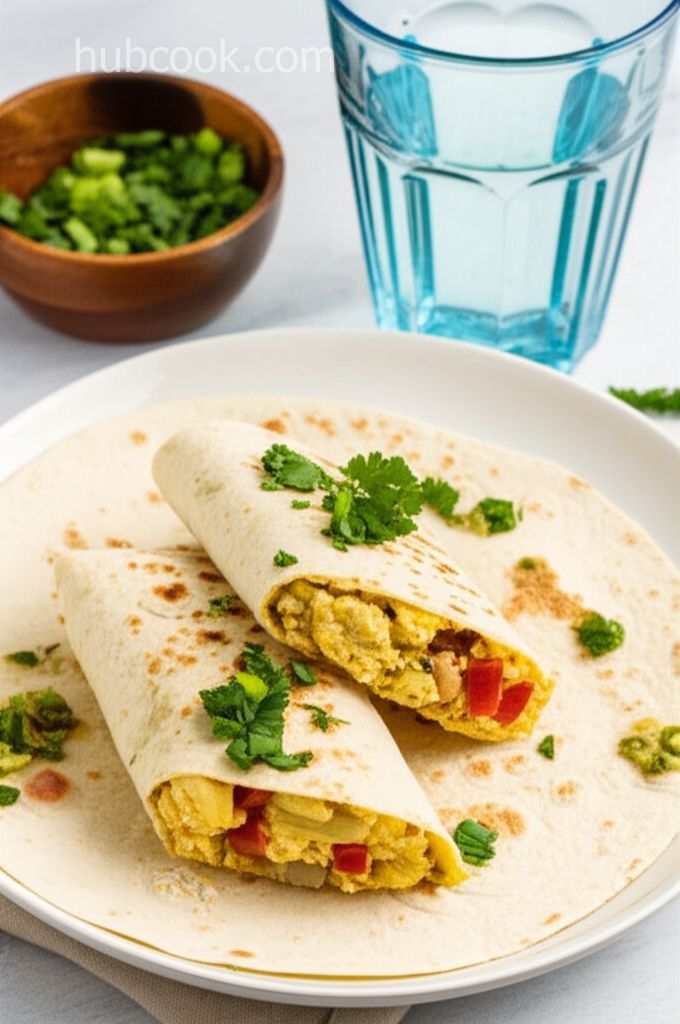 Egg Pesto Breakfast Wrap