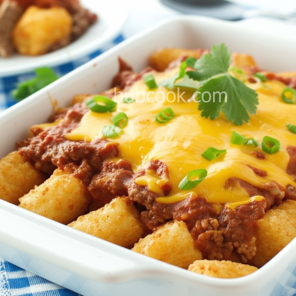 Fiesta Tater Tot Casserole