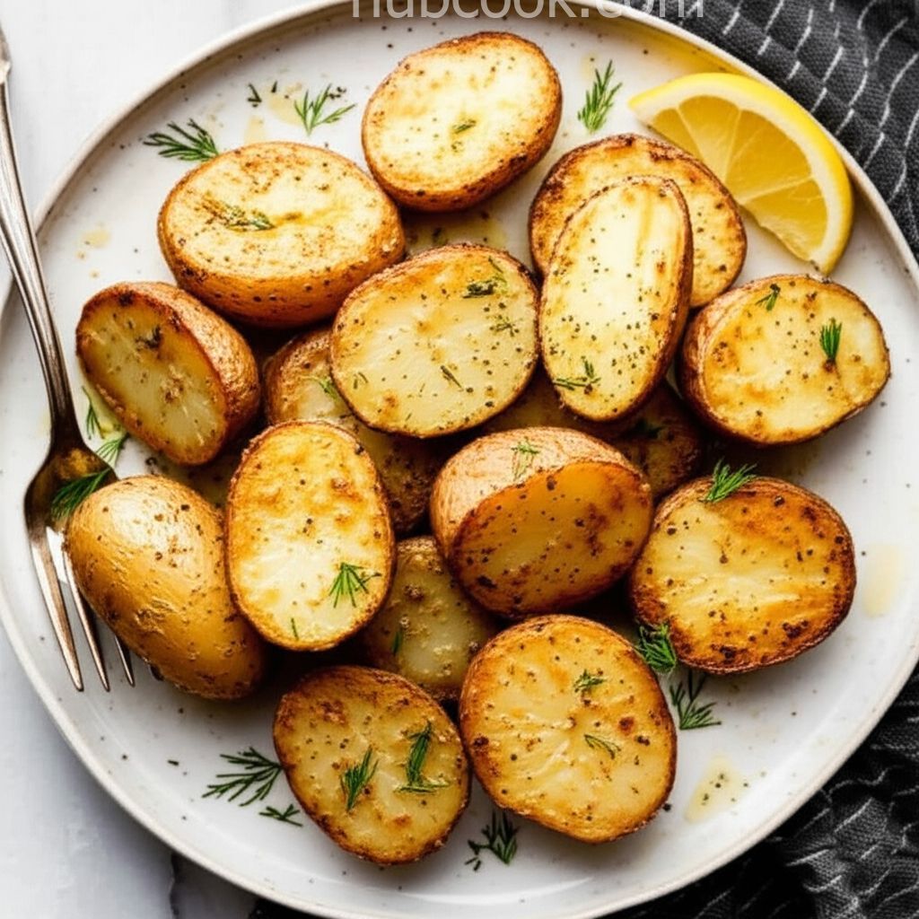 Garlic, Lemon, and Herb Greek-Style Potatoes