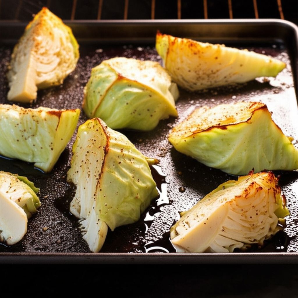 Garlic Loves Roasted Cabbage