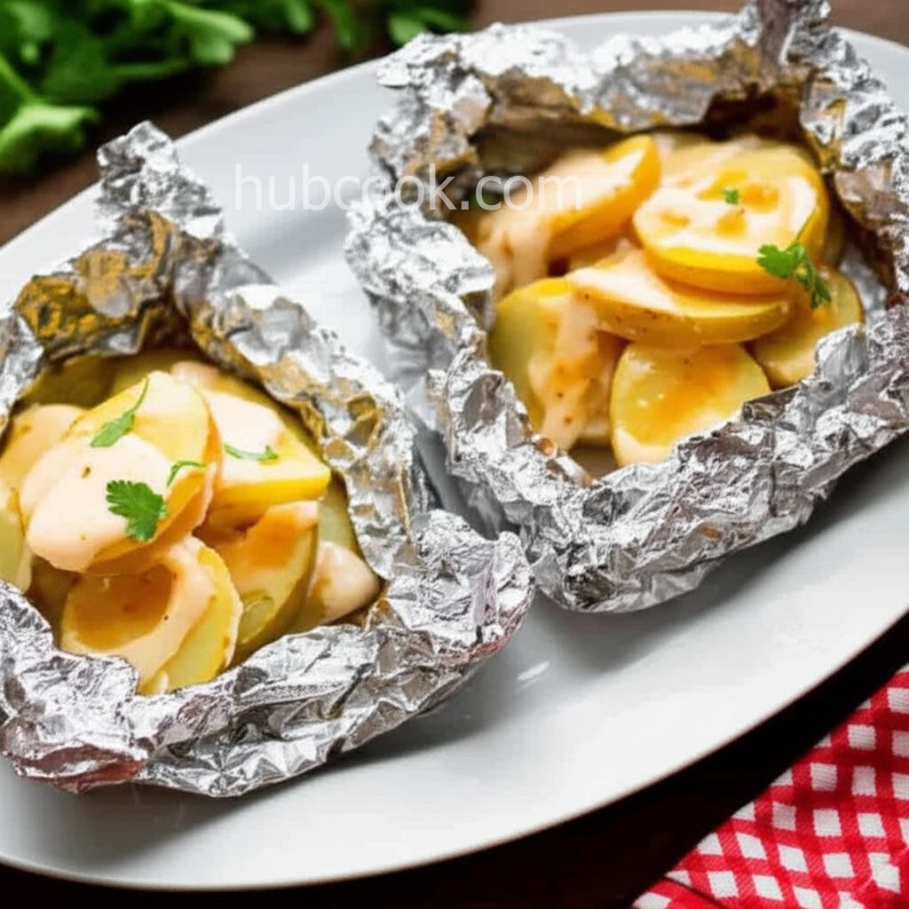 Grilled Onions and Potatoes