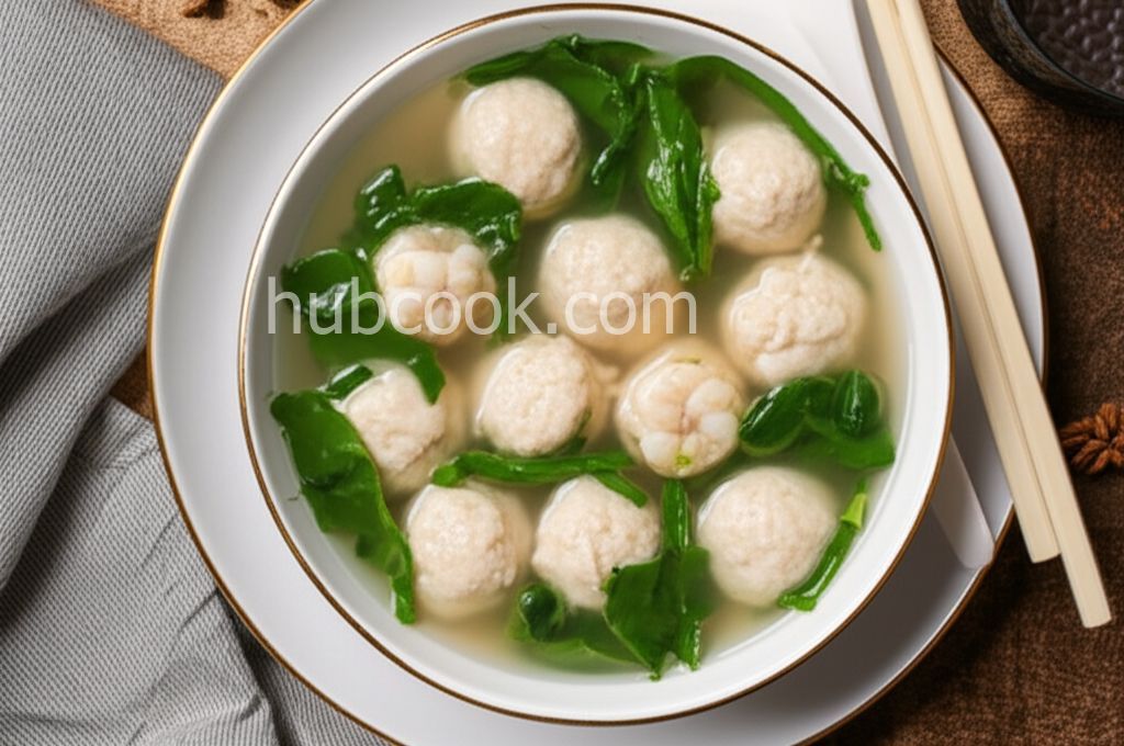 He Jia Tuan Yuan (Tofu Ball Soup for Lunar Chinese New Year)