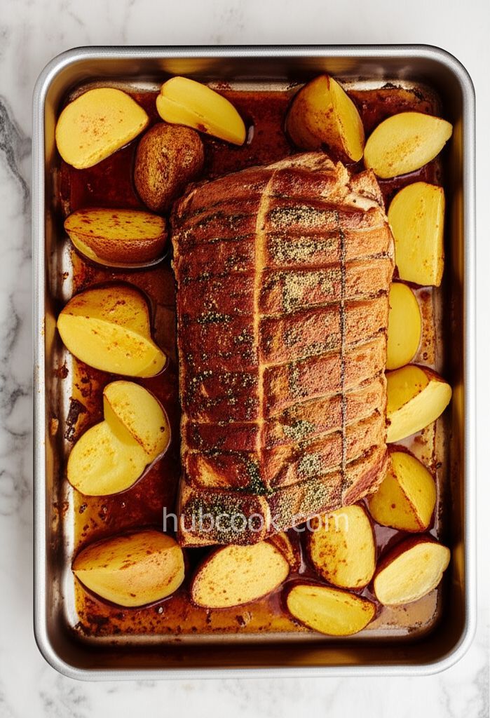 Herb Roasted Pork Loin and Potatoes