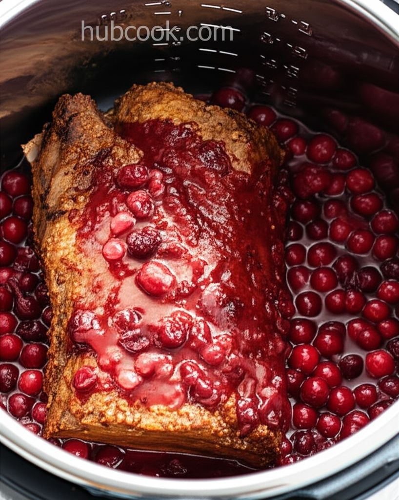 Instant Pot Orange-Cranberry-Balsamic Pork Loin