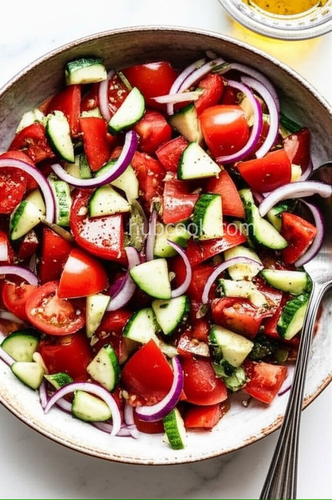Italian Tomato Cucumber Salad