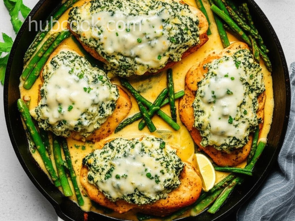 Keto Spinach-Artichoke Chicken