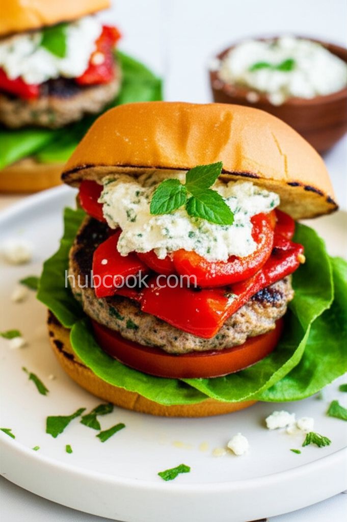 Loaded Greek Burgers