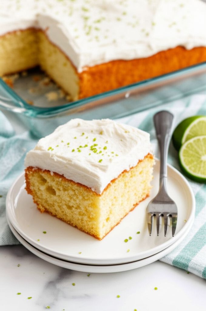 Margarita Cake with Key Lime Cream Cheese Frosting