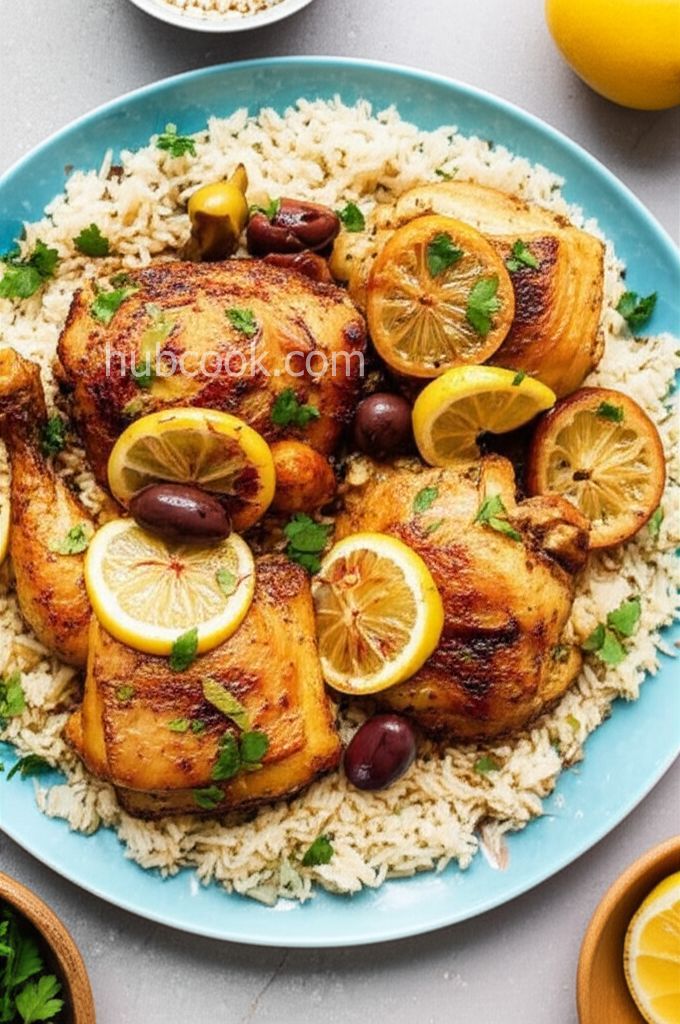Moroccan Chicken with Saffron and Preserved Lemon