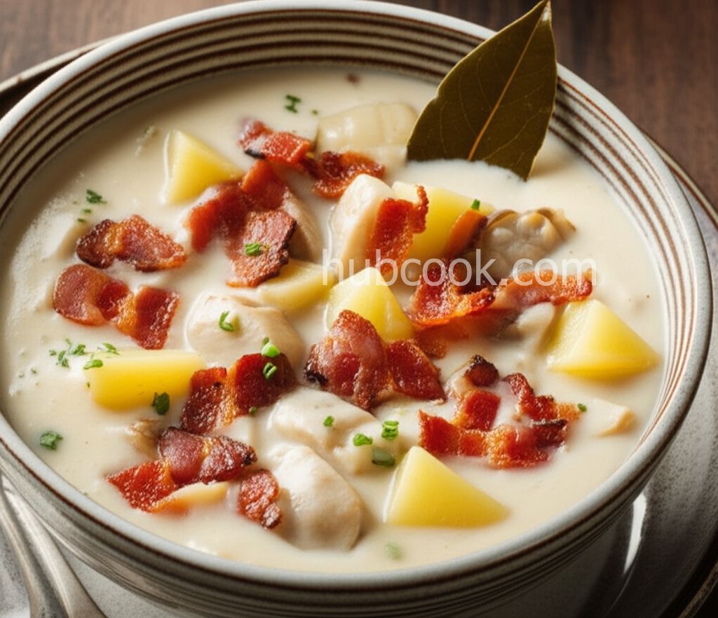 New England Razor Clam Chowder