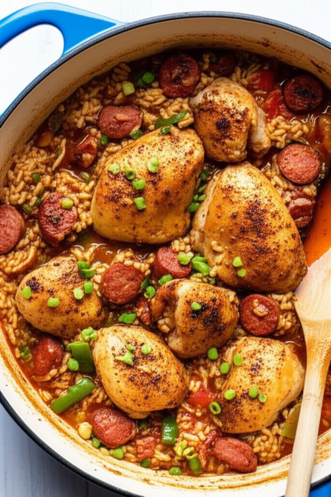 Nicole's Cajun Chicken and Sausage Jambalaya