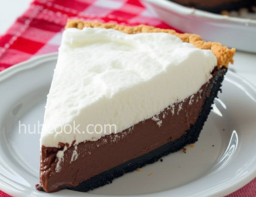 No-Bake Dark Chocolate Cream Pie