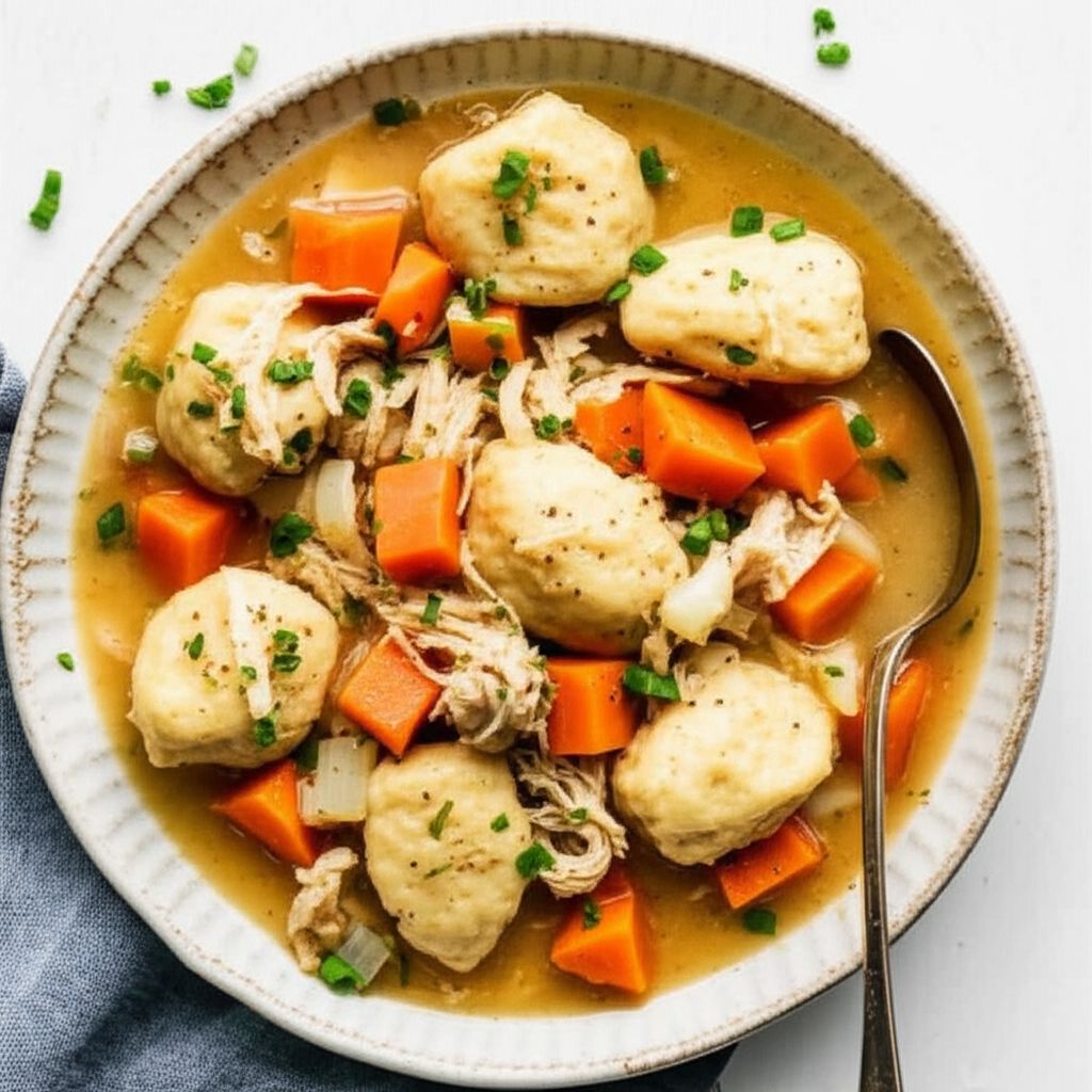Old-Fashioned Chicken And Slick Dumplings