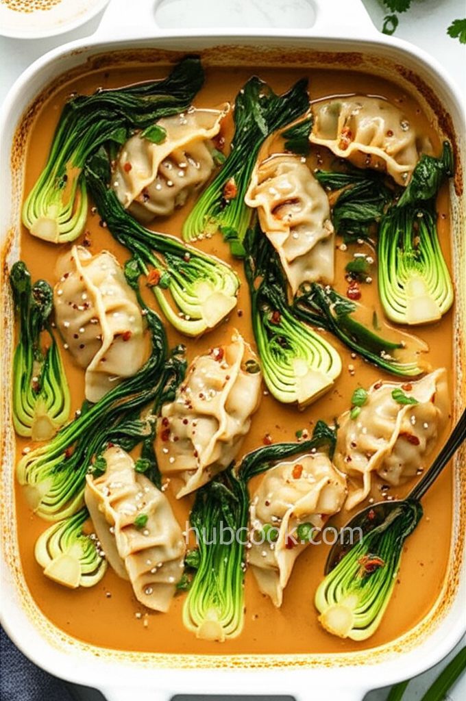 One Pan Dumpling Dinner