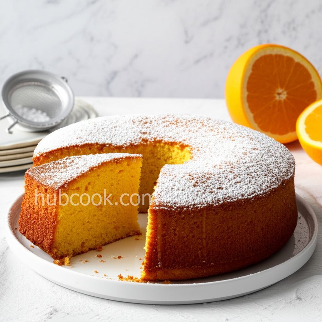 Orange Cake with Semolina and Almonds