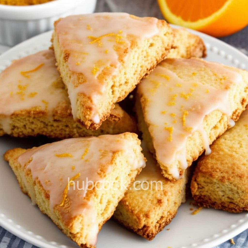 Orange Scones with Orange Glaze