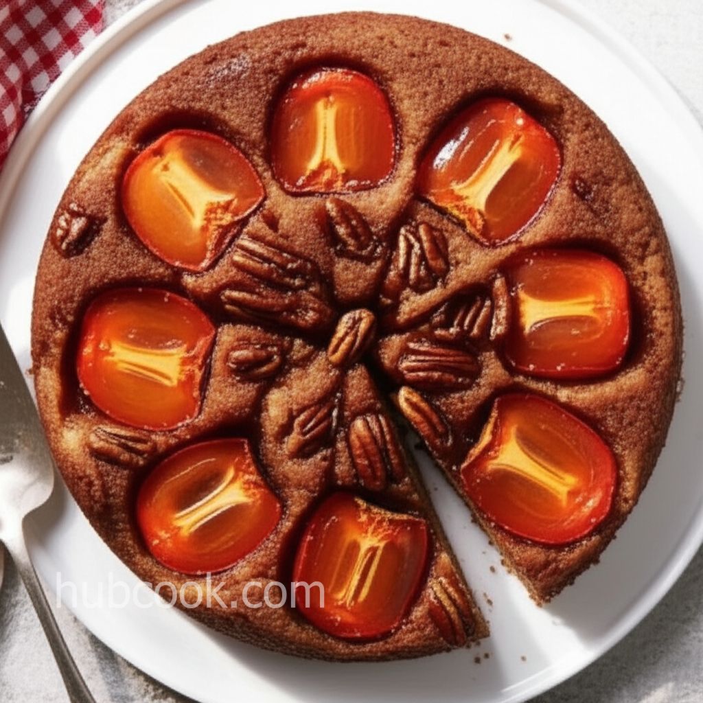 Persimmon Upside-Down Cake