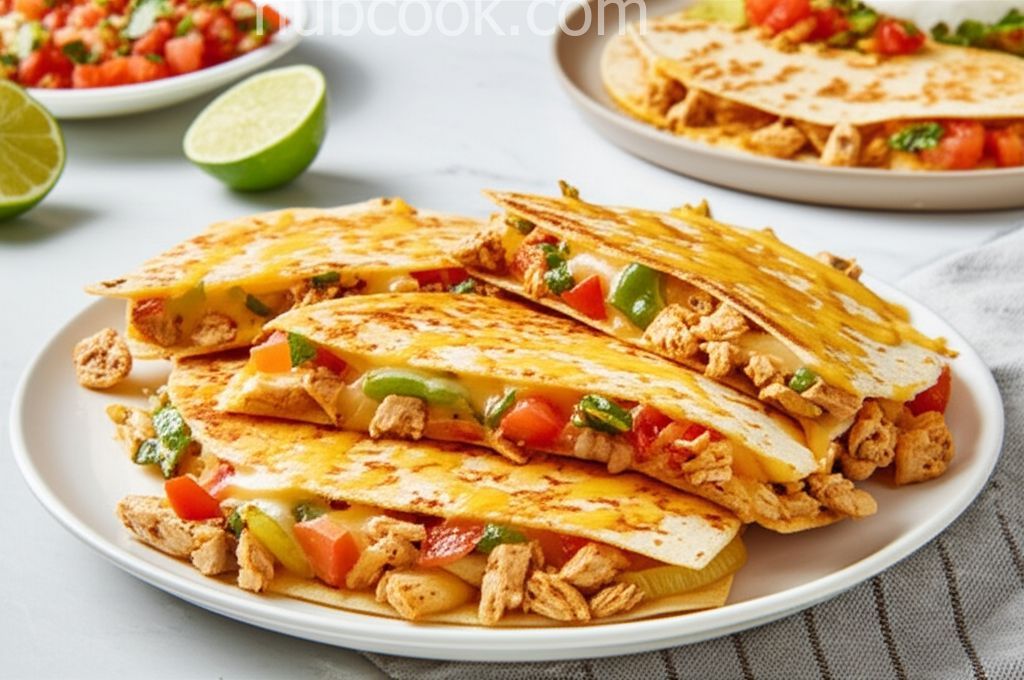 Pico de Gallo Chicken Quesadillas