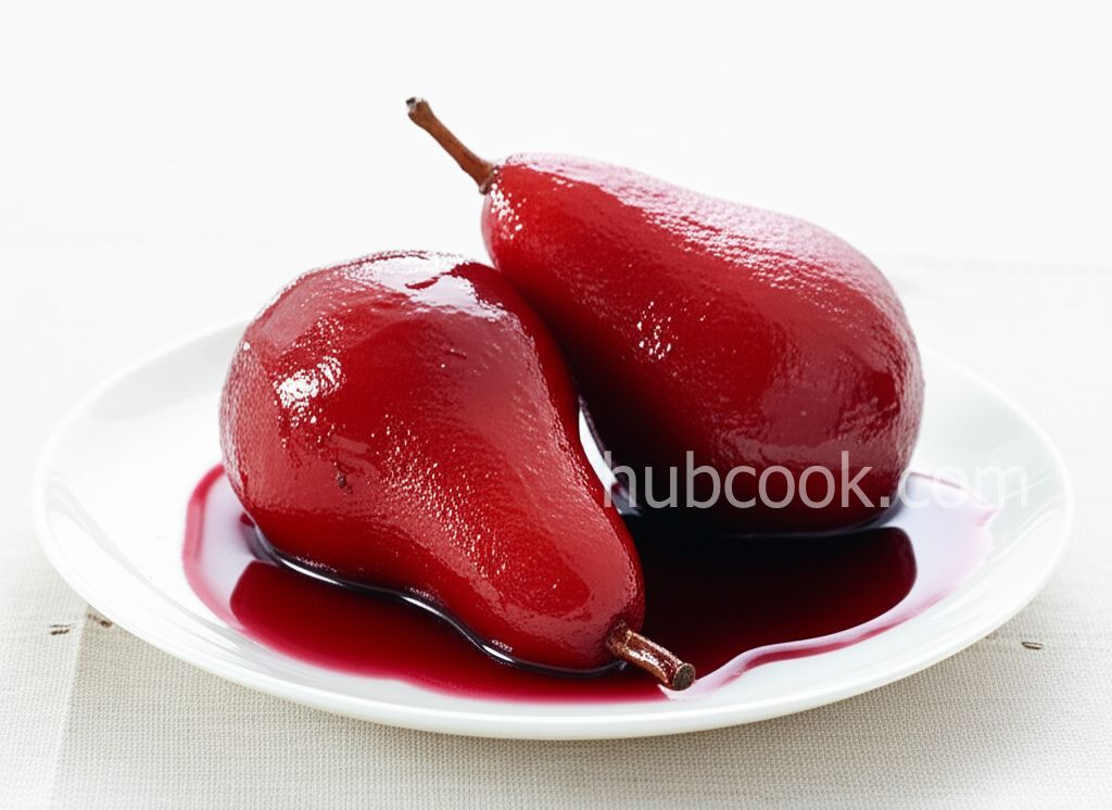 Poires Au Vin Rouge (Pears in Red Wine)