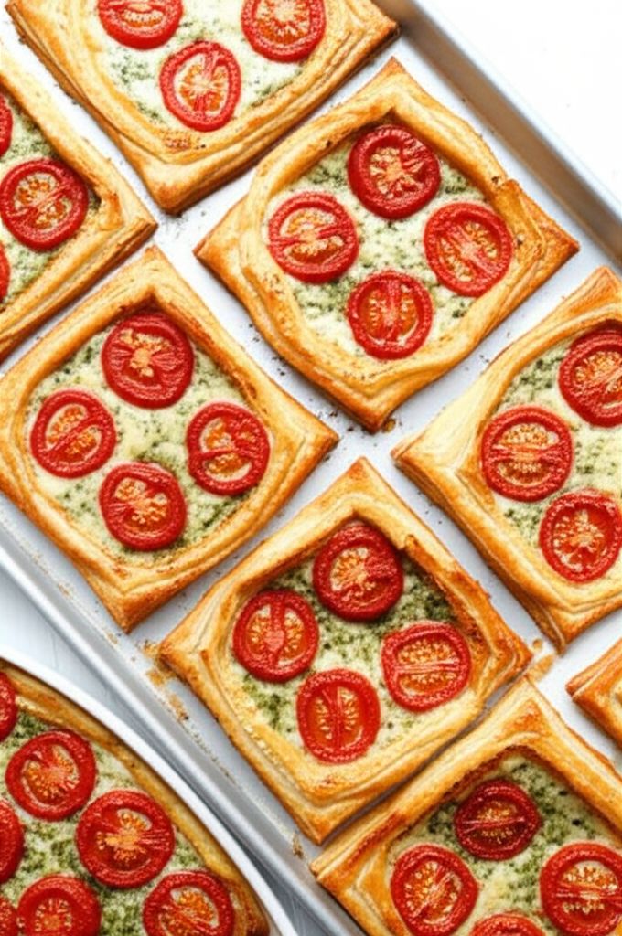 Puff Pastry Tomato Tarts