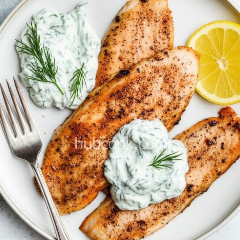 Rainbow Trout with Yogurt Sauce