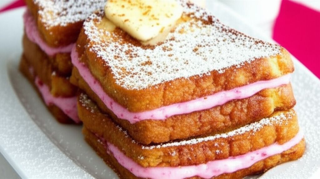 Raspberry Cheesecake Stuffed French Toast