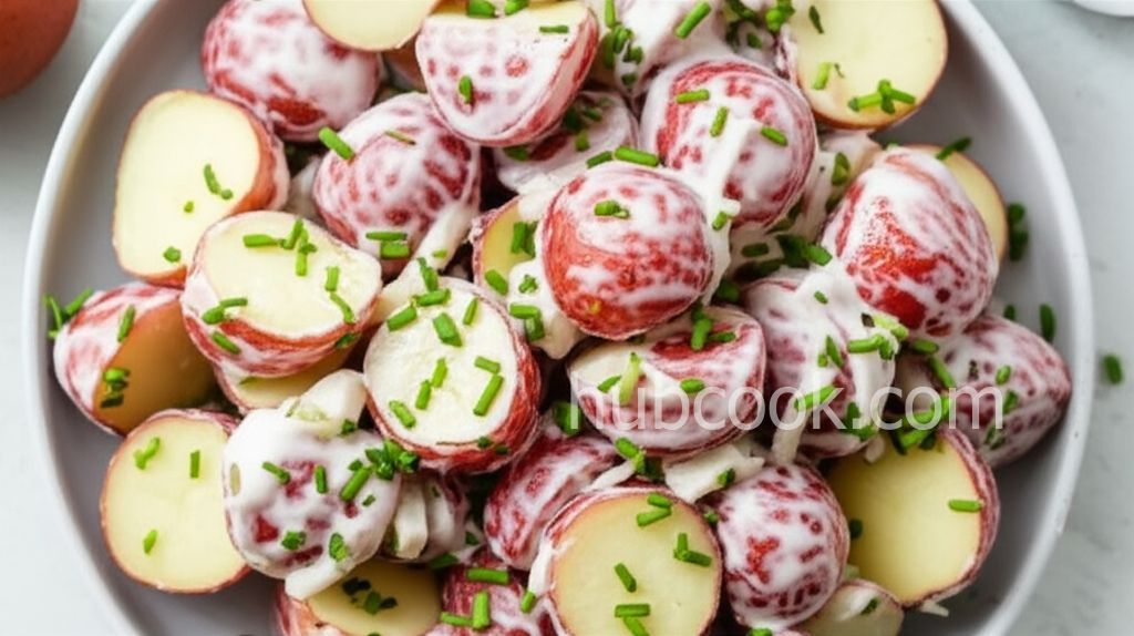 Red Potato Salad with Sour Cream and Chives