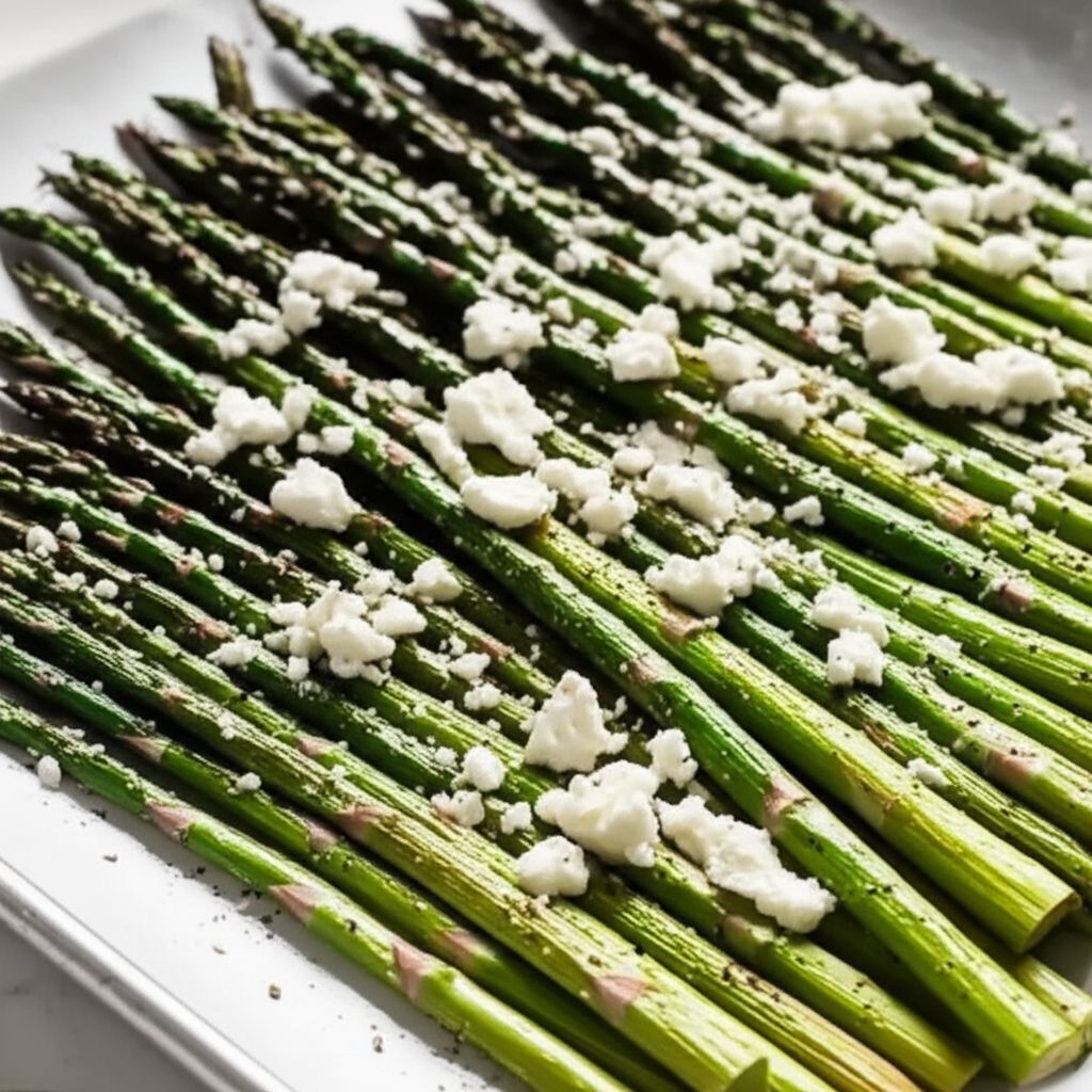 Roasted Asparagus with Herb Goat Cheese