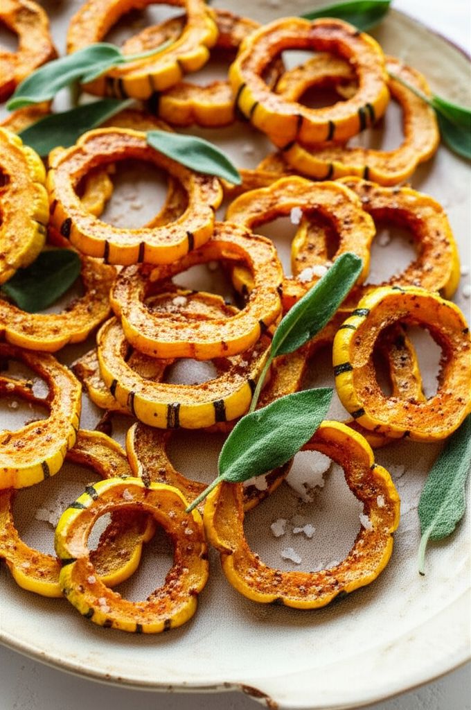 Roasted Delicata Squash Rings