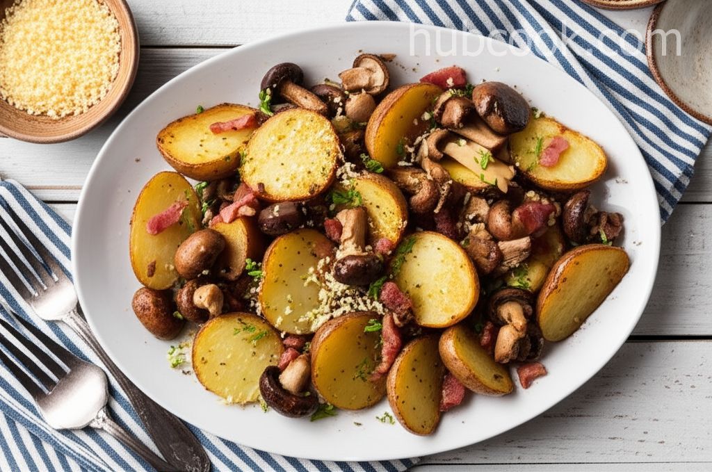 Roasted Wild Mushrooms and Potatoes