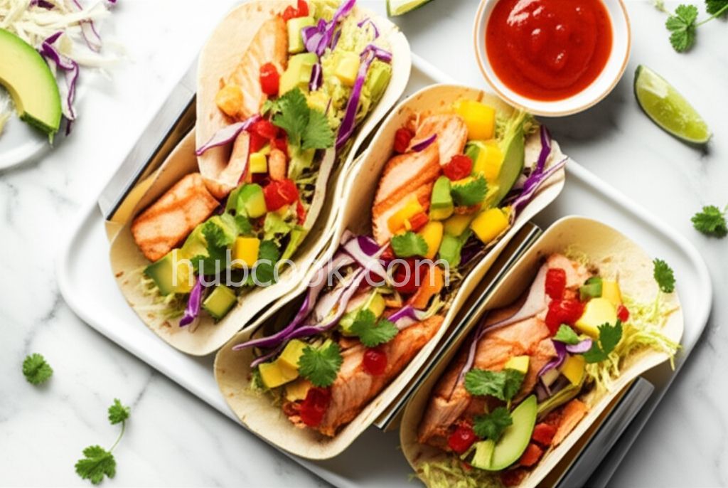 Salmon Tacos with Mango Salsa