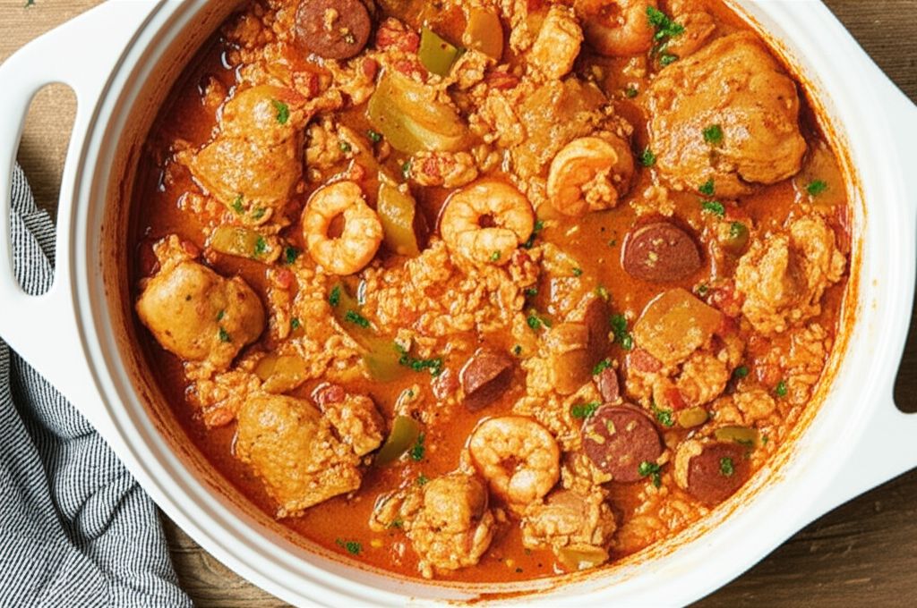 Simple Slow Cooker Jambalaya